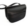 L126 Saddle Bag in Black Calfskin Leather ⎮CLASH BAGS