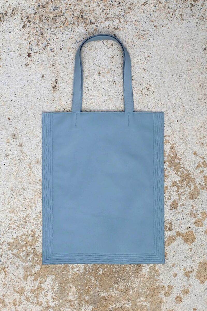 108 Tote Bag in Pale Blue Soft Nappa Leather CLASH BAGS